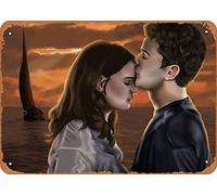 Zuhhgii Targa in metallo con poster del film Dawson's Creek The Longest Day Retro Tin Sign Cafe Funny Restaurant Home Vintage Metal Sign Gift Wall Decor 30,5 x 20,3 cm.