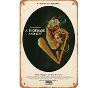 Zuhhgii Targa in metallo con scritta "A Thousand And One (Teyana Taylor,A.V. Rockwell), 20,3 x 30,5 cm, stile vintage, per casa, bar, pub, garage, decorazione regalo
