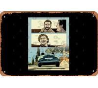 Zuhhgii Targa in metallo con scritta in lingua inglese "The Unbearable Weight of Massive Talent", stile vintage, divertente, con scritta in lingua inglese "Man Cave", per film, musica e bar, stampa