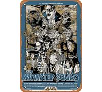Zuhhgii Targa in metallo dall'aspetto vintage per cucina, decorazione da parete The Monster Squad (variante), decorazione per bar, targhe in metallo divertente, 20 x 30 cm