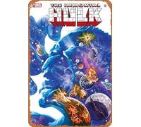 Zuhhgii Targa in metallo retrò a tema anime, con scritta "IMMORTAL HULK #25", per musica, bar, ristorante, supermercato, negozio, film, idea regalo, 20,3 x 30,5 cm