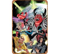 Zuhhgii Targa in metallo retrò a tema anime, con scritta in lingua inglese "Lazarus Planet Legends Reborn" #1 A VASCO GEORGIEV, per musica, bar, ristoranti, supermercati, film, regali, 20 x 30 cm.