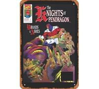 Zuhhgii Targa in metallo retrò a tema anime, motivo: Cavalieri di Pendragon, Omnibus HC Davis, prima serie, poster in metallo per musica, bar, ristoranti, supermercati, film, idea regalo, 20 x 30 cm