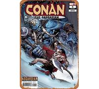 Zuhhgii Targa in metallo retrò con cartone animato Conan il Barbaro (4a serie) 5 Var B fumetti NM - Poster in latta stile anime, decorazione da parete, targa vintage per bar, ristorante, casa, caffè