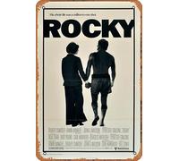 Zuhhgii Targa in metallo retrò con film Rocky, cartello artistico, decorazione da parete, poster per casa, camera da letto, cucina, bar, casa, caffetteria, 20,3 x 30,5 cm.
