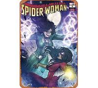 Zuhhgii Targa in metallo retrò con personaggi dei fumetti - Spider-Woman #5 Takeda Villain Var - Poster cinematografico per musica, bar, ristorante, supermercato, film, regali, anime, 20,3 x 30,5 cm