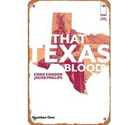 Zuhhgii Targa in metallo retrò con personaggi dei fumetti - That Texas Blood # 1 3RD PTG (MR) - Poster cinematografico per musica, bar, ristorante, supermercato, film, regali anime, 20,3 x 30,5 cm