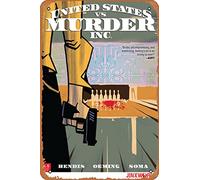 Zuhhgii Targa in metallo retrò con personaggi dei fumetti - United States vs. Murder, Inc. 5 Comic Book NM - Poster cinematografico per musica, bar, ristorante, supermercato, negozio, regali
