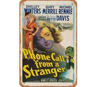 Zuhhgii Targa in metallo retrò con scritta "Phone Call from a Stranger", per bar, ristorante, casa, parete retrò, club, ristorante, grotta, regalo, vintage, 30,5 x 20,3 cm.