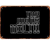 Zuhhgii Targa in metallo retrò con scritta "The Mars Volta", stile vintage, divertente, con scritta in lingua inglese "Man Cave", per film, musica e bar, stampa retrò, decorazione da parete per garage