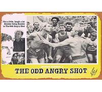 Zuhhgii Targa in metallo retrò con scritta "The Odd Angry Shot" Australian Lobby Card 5 Vietnam Graeme Blundell Retro of Classic Old Film Poster Metal Sign TV Bar Man Cave Wall Decor 20,3 x 30,5 cm