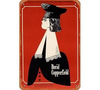 Zuhhgii Targa in metallo retrò David Copperfield, poster del film polacco - Decorazione regalo Star Poster retrò cartone animato film animazione auto divertente metallo per musica bar casa caffè film