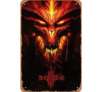 Zuhhgii Targa in metallo retrò Diablo 3 Eternal Collection 2018 Game Poster - Targa in metallo look vintage, decorazione artistica da bar, grotta di uomo, 20 x 30 cm