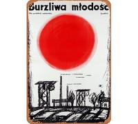 Zuhhgii Targa in metallo retrò Stepan Kolchugin, poster del film polacco, decorazione regalo star poster retrò cartone animato film animazione auto divertente metallo per musica bar casa caffè film