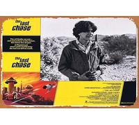 Zuhhgii Targa in metallo retrò "The Last Chase", originale biglietto da ingresso 3 Lee Majors Burgess Meredith Chris Makepeace retrò del classico vecchio film poster in metallo TV bar uomo grotta