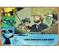 Zuhhgii Targa in metallo retrò "The Music Lovers" originale 5 Richard Chamberlain Glenda Jackson retrò del film antico poster in metallo TV bar uomo grotta decorazione da parete 20 x 30 cm.