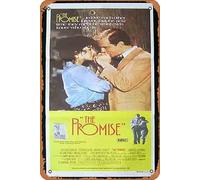 Zuhhgii Targa in metallo retrò "The Promise" originale Daybill, poster del film Kathleen Quinlan Stephen Collins, decorazione da parete, 20,3 x 30,5 cm.
