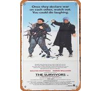 Zuhhgii Targa in metallo retrò The Survivors originale Daybill Poster del film Robin Williams Walter Matthau retrò del classico vecchio film poster metallo TV bar uomo grotta decorazione da parete 20