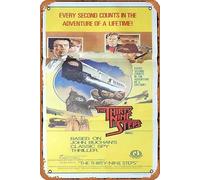 Zuhhgii Targa in metallo retrò The Thirty Nine Steps, poster originale del film Robert Powell, David Warner, Karen Dotrice, poster in metallo per TV bar, grotta, decorazione da parete, 20 x 30 cm.