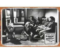 Zuhhgii Targa in metallo retrò "The Weak and the Wicked" del 1954, Diana Dors Rare British Film Noir Lobby Card 3 Retro of Classic Old Film Poster Metal Sign TV Bar Man Cave Wall Decor 20,3 x 30,5 cm