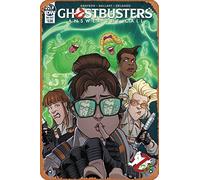Zuhhgii Targa in metallo stile retrò con scritta in lingua inglese "Answer the Call Ghostbusters 35th Anniversary 1 Var A Comic Book NM, poster in latta a tema anime", decorazione artistica da parete