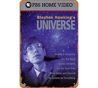 Zuhhgii Targa in metallo vintage con immagine di Stephen Hawking's Universe Movie Decor Wall Art Poster Musical Bar Pub Cafe Wall Kitchen Bathroo Poster Karaoke Retro Decor Art 20,3 x 30,5 cm Film e