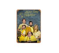 Zuhhgii Targa in metallo vintage con scritta in lingua inglese "It Is Always Sunny In Philadelphia Season 7", poster da parete, decorazione artistica da parete, 20 x 30 cm