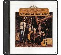 Zuhhgii Targa in metallo vintage con scritta in lingua inglese "Vern Williams Band" e Bluegrass From The Gold, decorazione da parete con musica rock, per palestra, piscina, bar, bagno, cortile, garage