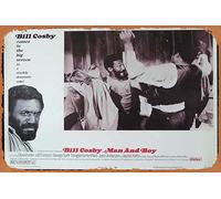 Zuhhgii Targa in metallo vintage con scritta "Man and Boy" di Bill Cosby Original US Lobby Card 8, retro of Classic Old Film, poster in metallo per bar, karaoke, decorazione da parete, 20,3 x 30,5 cm.