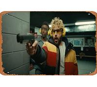 Zuhhgii Targa in metallo vintage con scritta "On the Count Of Three (Jerrod Carmichael, Christopher Abbott), in metallo, per casa, bar, pub, garage, decorazione, idea regalo