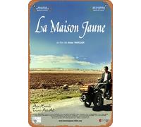 Zuhhgii Targa in metallo vintage con serie cinematografica, La maison jaune, 20,3 x 30,5 cm, per garage, bar, cinema, soggiorno, camera da letto, decorativa, retrò