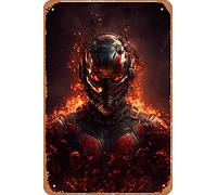 Zuhhgii Targa in metallo vintage divertente con immagine di Ant Man Movie 2, stile cartone animato, poster retrò con pittura in ferro, per bar, caffetteria, garage, casa, regalo di compleanno