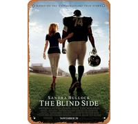 Zuhhgii Targa in metallo vintage The Blind Side, poster televisivo regalo decorazione da parete per film TV karaoke uomo grotta bar musicali, bar, club e pub 20,3 x 30,5 cm.