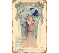 Zuhhgii Targa Messaline, Maitres de l'Affiche" 187 Poster del film retrò Targa in latta per bar ristorante casa parete retrò club ristorante uomo grotta regalo vintage metallo segno 30,5 x 20,3 cm.