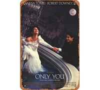 Zuhhgii Targa metallica in stile vintage con scritta "Only You A love story written in the stars.1994", poster retrò del film antico classico, cartello in metallo, decorazione da parete, 20,3 x 30,5