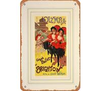 Zuhhgii Targa Olympia, Maitres de l'Affiche" 35 Poster del film retrò Targa in latta per bar ristorante casa parete retrò club ristorante uomo grotta regalo vintage metallo segno 30,5 x 20,3 cm.