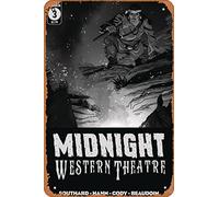 Zuhhgii Targa retrò con scritta "Midnight West Theatre #3 (OF 5), poster in metallo a tema anime, per musica, bar, ristorante, supermercato, film, regali, 20,3 x 30,5 cm