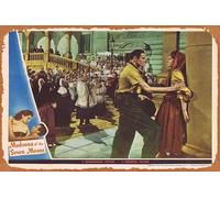 Zuhhgii Targa vintage in latta con scritta "Madonna of the Seven Moons", 7 Phyllis Calvert Stewart Granger, poster in metallo retrò classico del vecchio film, per bar, karaoke, decorazione da parete