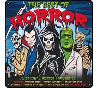 Zuhhgii The Best Of Horror: 75 Original Horror Favourites Targa in metallo vintage Rock Music Decorazione da parete Man Cave Targa in latta Palestra Piscina Bar Bagno Cortile Garage Pub Targa Poster