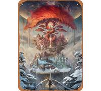 Zuhhgii The Classic Arcade Videogioco Targa in latta The Painted World Vaatividya Originals Wall Art Decor Tin Sign - 20,3 x 30,5 cm