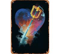 Zuhhgii The Classic Arcade Videogioco Targa in metallo Keyblade Gaming Artefacts Wall Art Decor Tin Sign - 20,3 x 30,5 cm