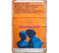 Zuhhgii The Diary of an Innocent Boy, poster del film retrò, targa in latta per bar, ristorante, casa, parete retrò, club, ristorante, uomo, grotta, regalo, targa in metallo vintage, 30,5 x 20,3 cm.