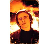 Zuhhgii The Kid Laroi Fire Poster retrò Targa in metallo divertente vintage targa artistica decorazione da parete poster per musica caffetteria bar ristorante supermercato negozio film idea regalo