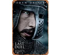Zuhhgii The Last Duel (Adam Driver, Jacques Legris) - Targa in metallo vintage per casa, bar, pub, garage, decorazione, idea regalo