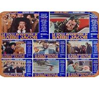 Zuhhgii The Mad Adventures of 'Rabbi' Jacob Movie Poster Retro Film Targa in latta Cafe Restaurant Home Wall Retro Club Restaurant Man Cave Gift Vintage Metal Sign 30,5 x 20,3 cm.