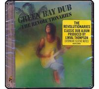 Zuhhgii The Revolutionaries, cartello in metallo con scritta "Green Bay Dub", stile vintage, decorazione da parete con musica rock, per palestra, piscina, bar, bagno, cortile, garage, pub, 30,5 x 30,5