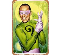 Zuhhgii The Riddler - Targa in metallo vintage per cucina, decorazione da parete, bar, caffetteria, garage, casa, divertente, in latta, 20 x 30 cm