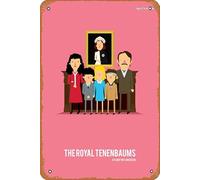 Zuhhgii The Royal Tenenbaums Retro Metal Sign Vintage Kitchen Signs Garage Man Cave Wall Decor Funny 20 x 30 cm Regalo Bar Decorazioni Art Poster Targa in latta.