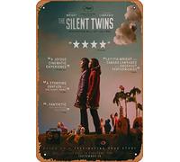 Zuhhgii The Silent Twins (Letitia Wright, Tamara Lawrance) - Targa in metallo vintage per casa, bar, pub, garage, decorazione regalo