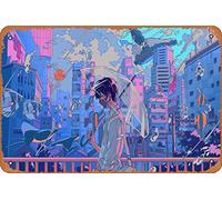 Zuhhgii Unreal World: Spirit's World Magic and Fantasy People Animals and Creatures metal Tin Sign - 20,3 x 30,5 cm, stile vintage, decorazione da parete